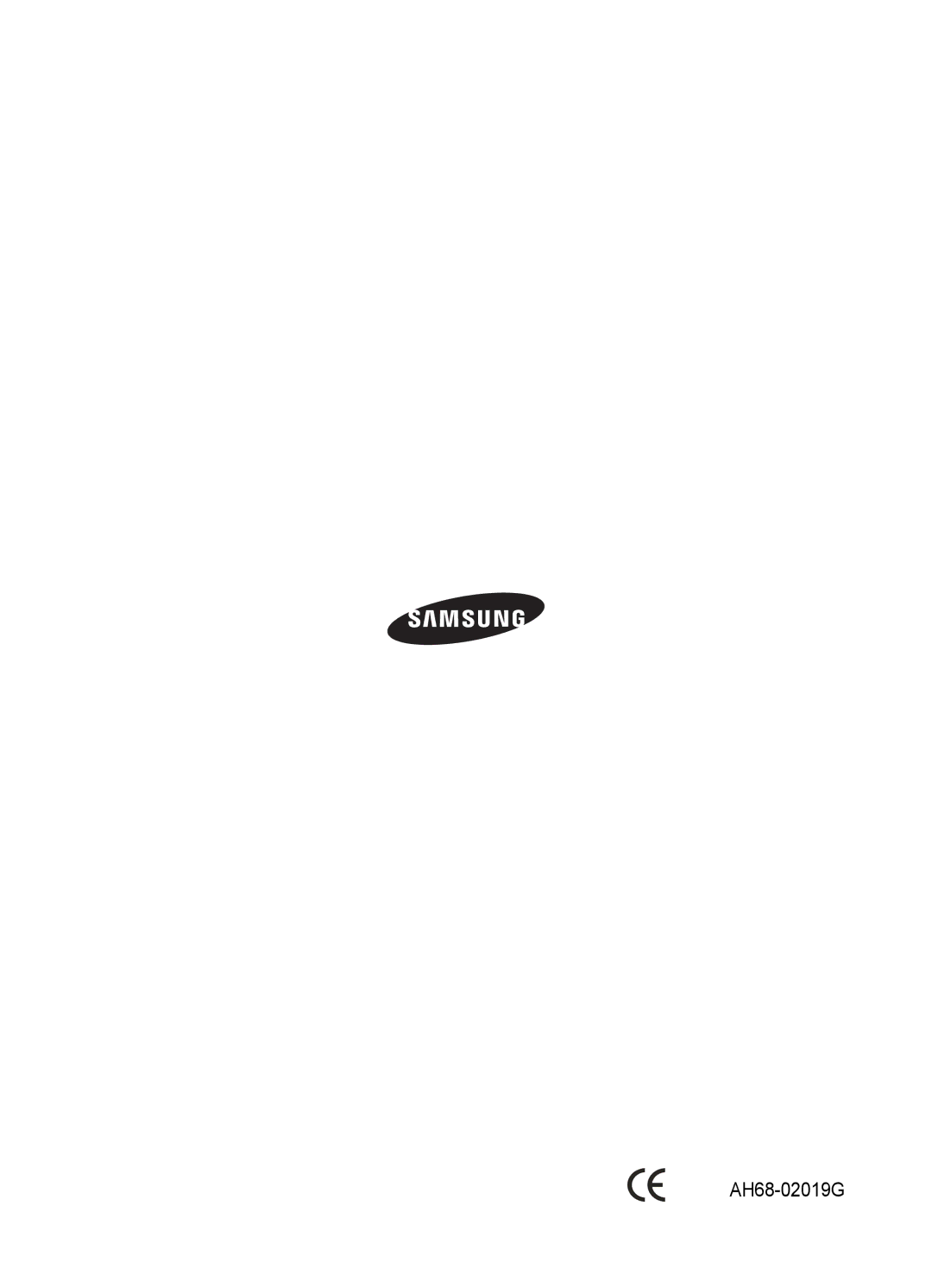 Samsung HT-BD2R/XEF manual AH68-02019CREV1.0 