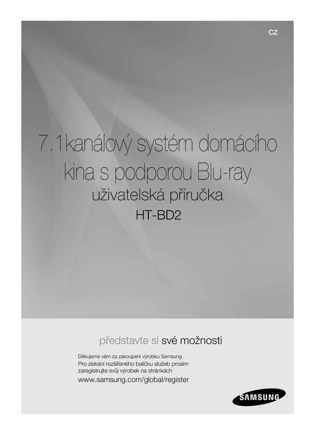 Samsung HT-BD2R/XEO manual Kina s podporou Blu-ray, 1kanálový systém domácího 