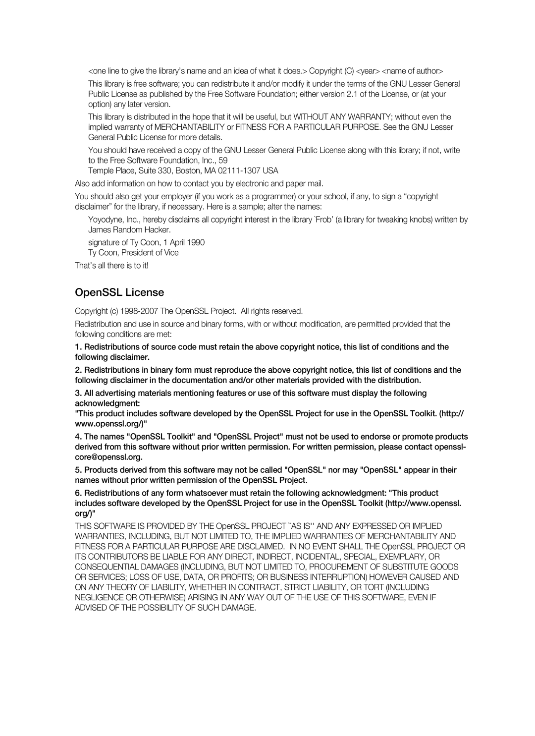 Samsung HT-BD3252 user manual OpenSSL License, That’s all there is to it 