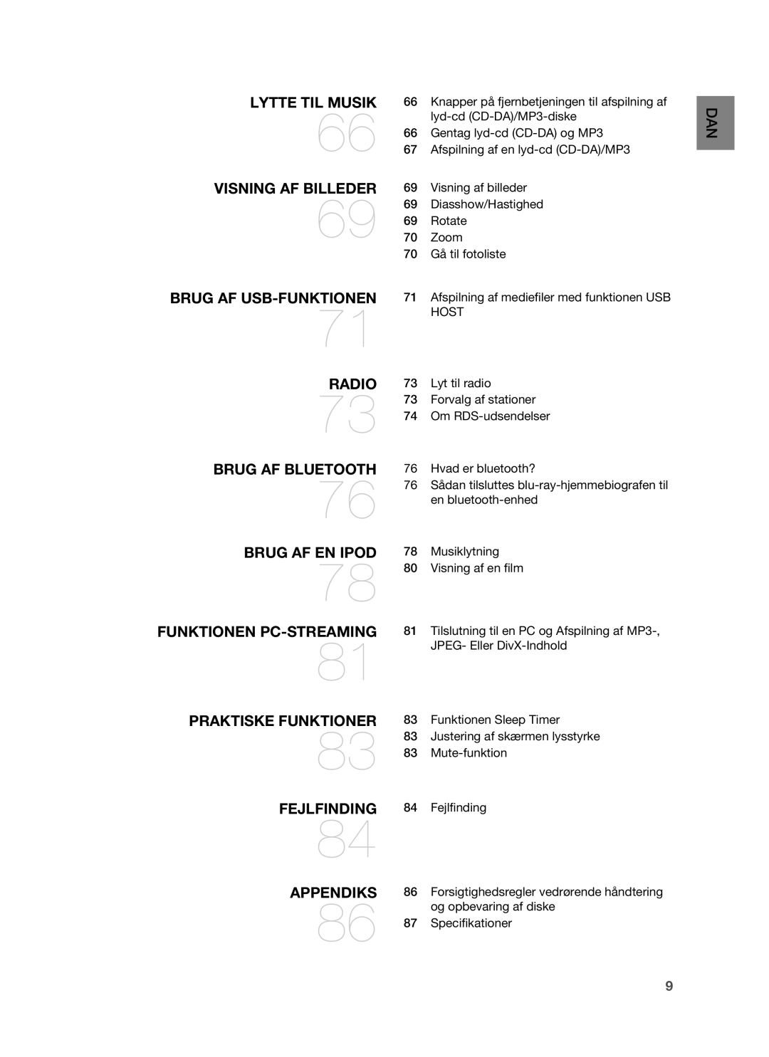 Samsung HT-BD6200R/XEE manual Dan 