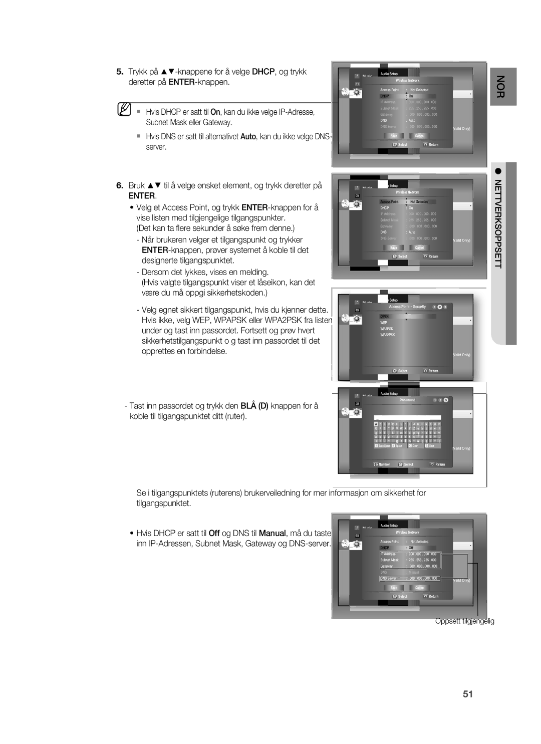 Samsung HT-BD6200R/XEE manual Enter 