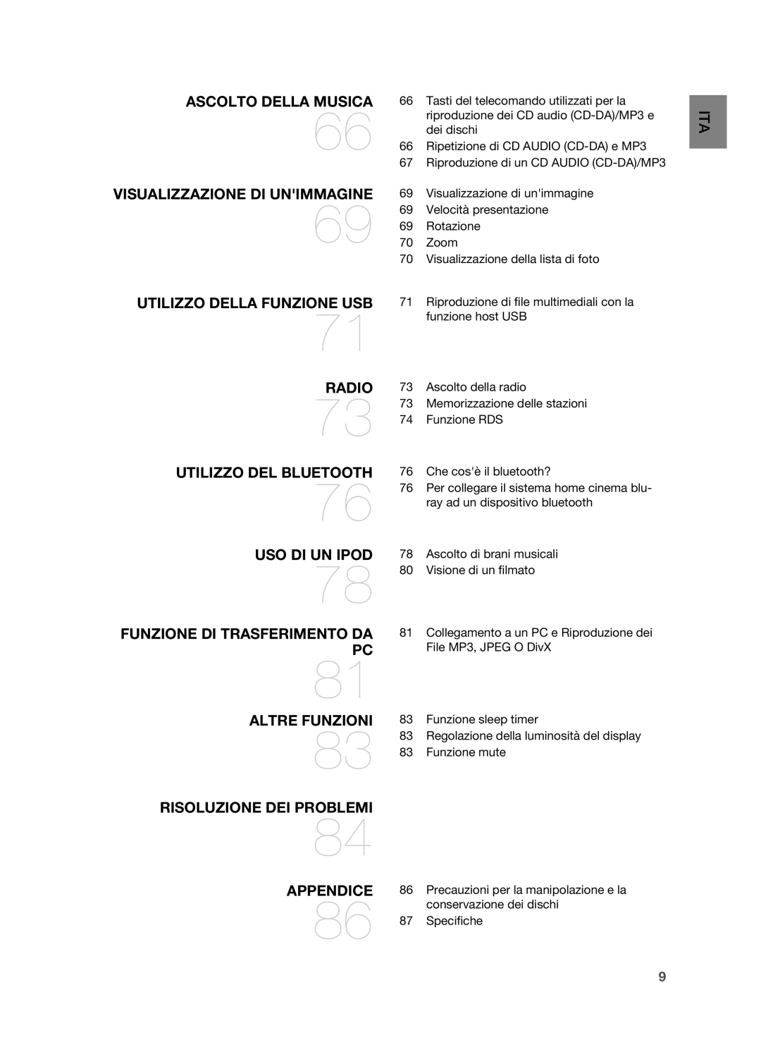 Samsung HT-BD6200R/XET manual Altre Funzioni Risoluzione DEI Problemi Appendice 