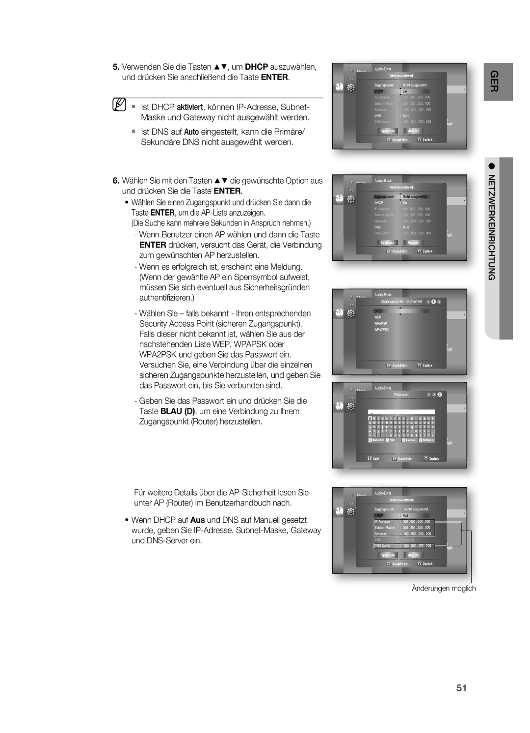 Samsung HT-BD7200R/XEF, HT-BD7200R/EDC manual NetzWerKeinriCHtung 