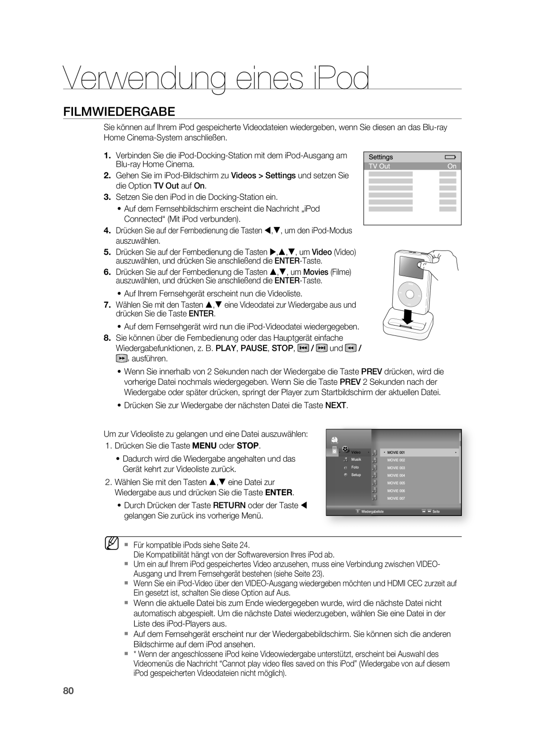 Samsung HT-BD7200R/EDC, HT-BD7200R/XEF manual FilmWiEdERGabE, Drücken Sie zur Wiedergabe der nächsten Datei die Taste nEXT 