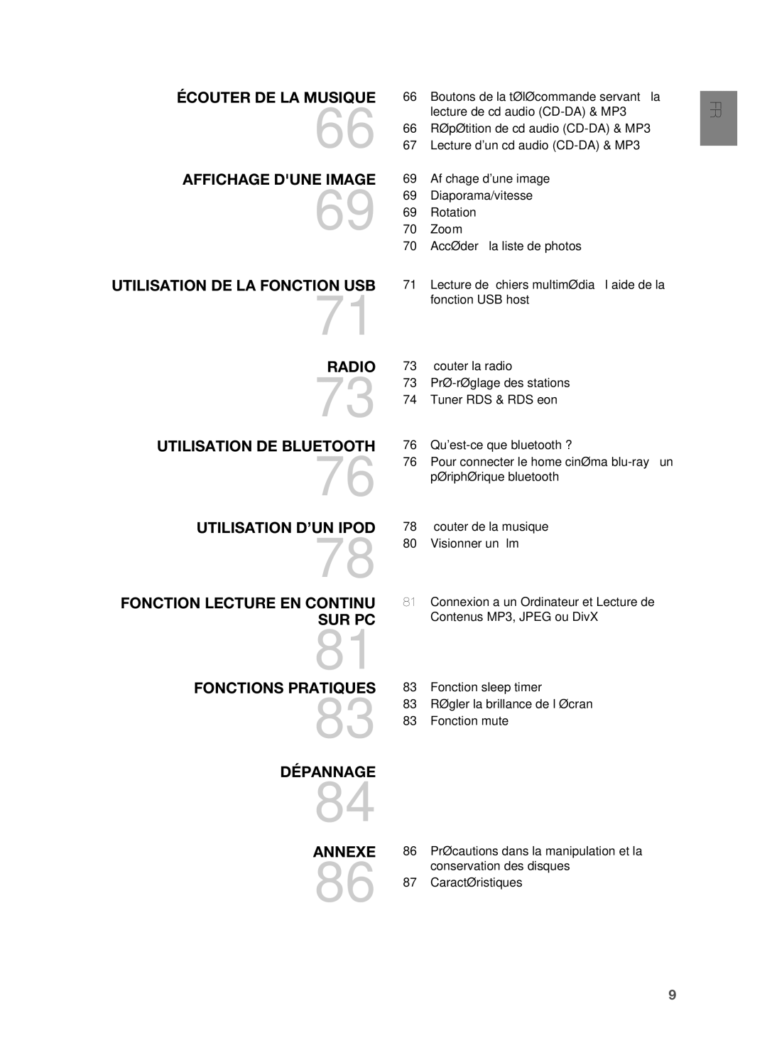 Samsung HT-BD7200R/XEF manual Fra 