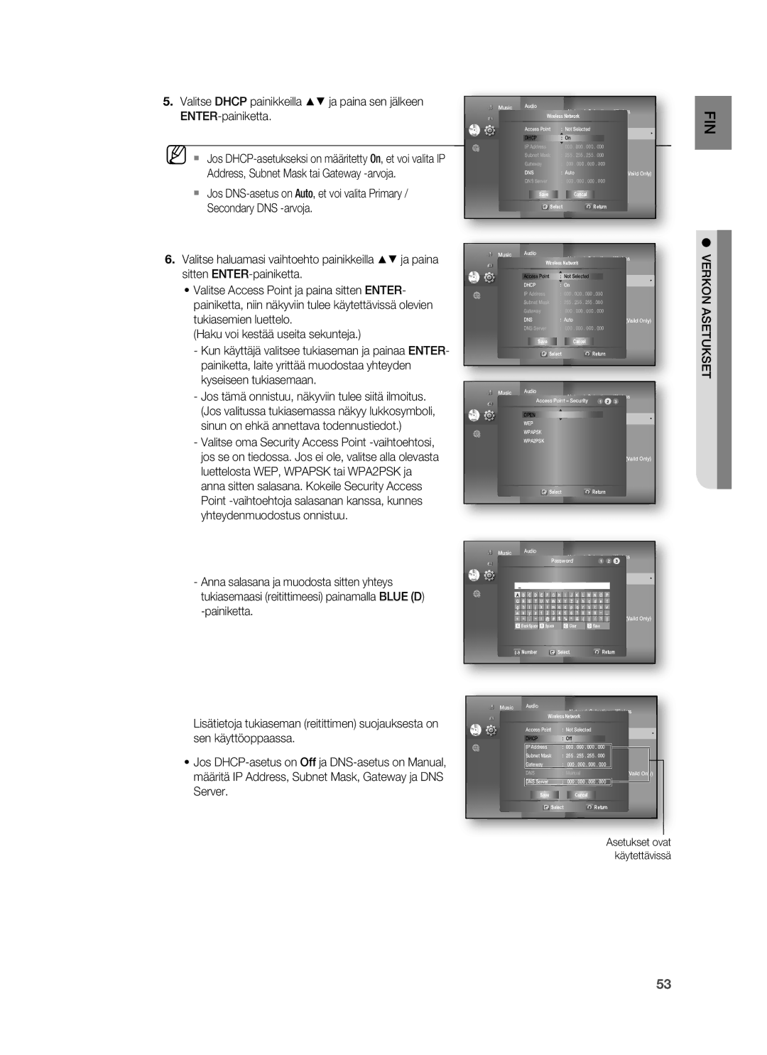 Samsung HT-BD7255R/XEE manual Fin 