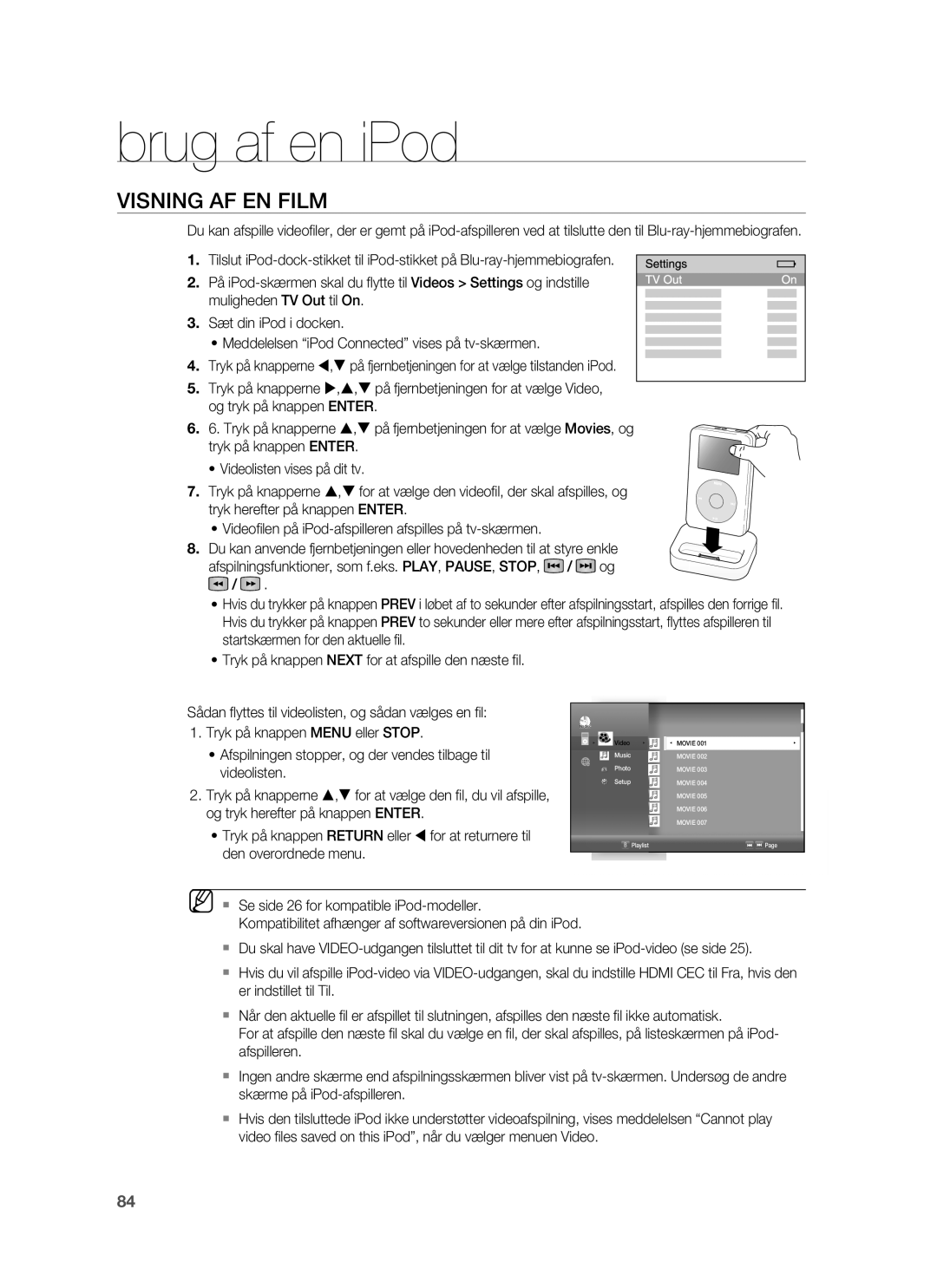 Samsung HT-BD7255R/XEE manual Visning AF EN Film 