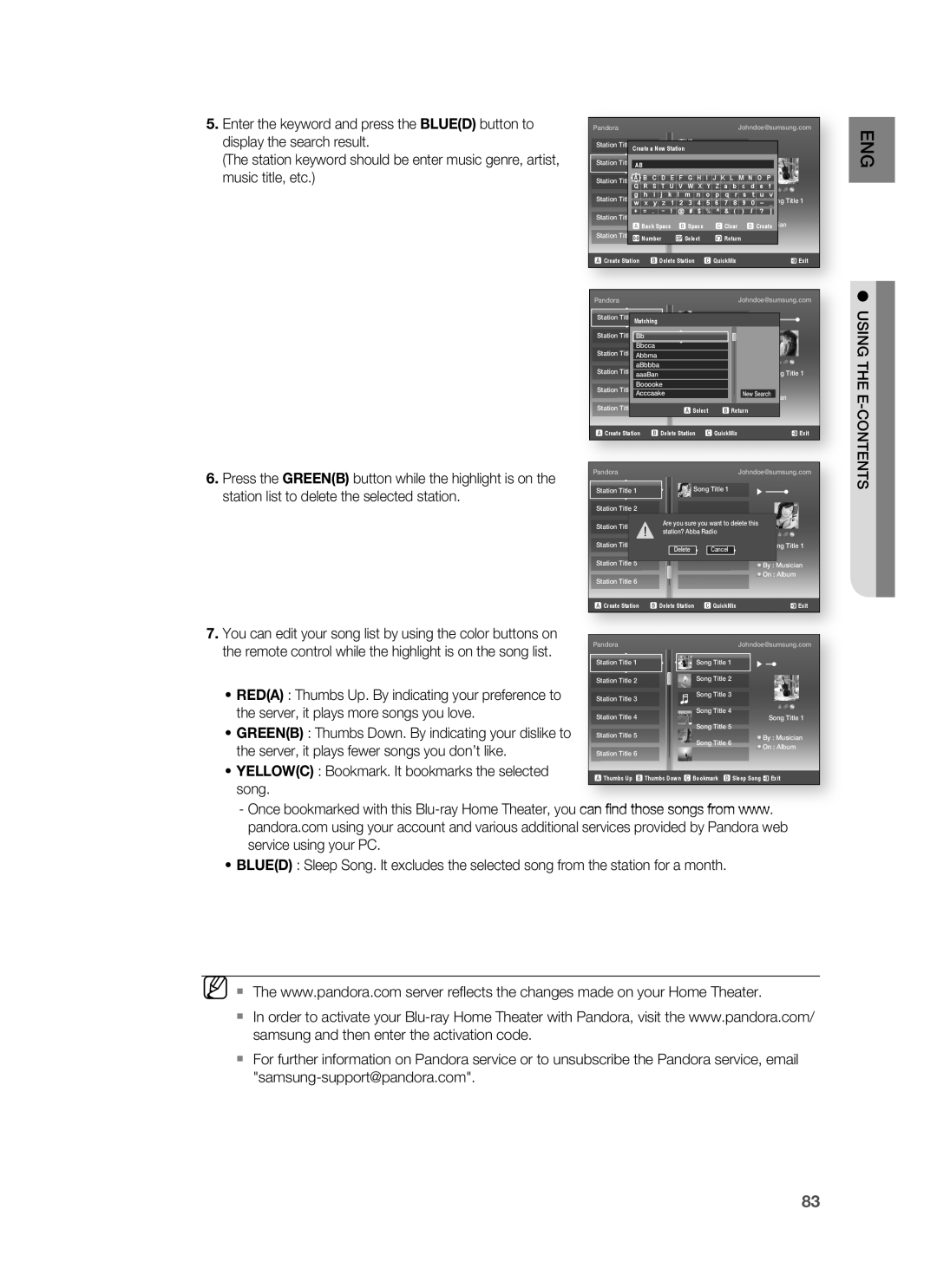 Samsung HT-BD8200 user manual the server, it plays more songs you love 