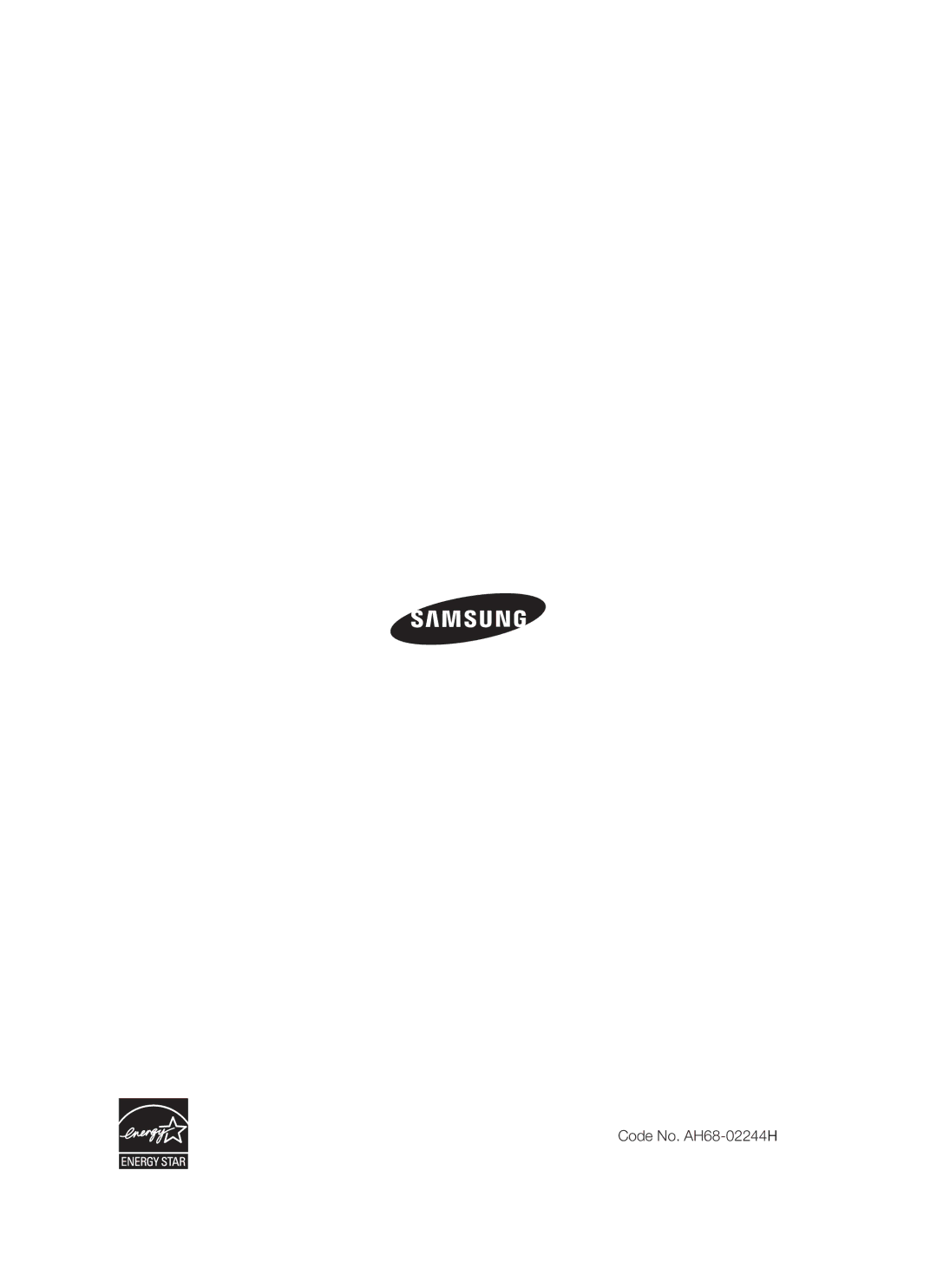 Samsung HT-BD8200T/EDC manual Code No. AH68-02244H 