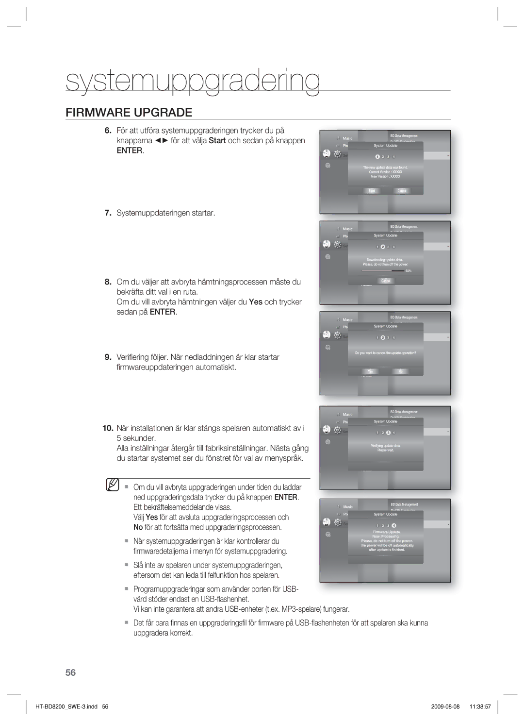 Samsung HT-BD8200T/XEE manual Enter 