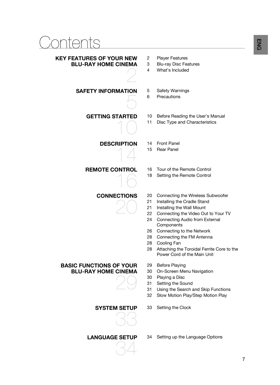 Samsung HT-BD8200T/XER manual Contents 