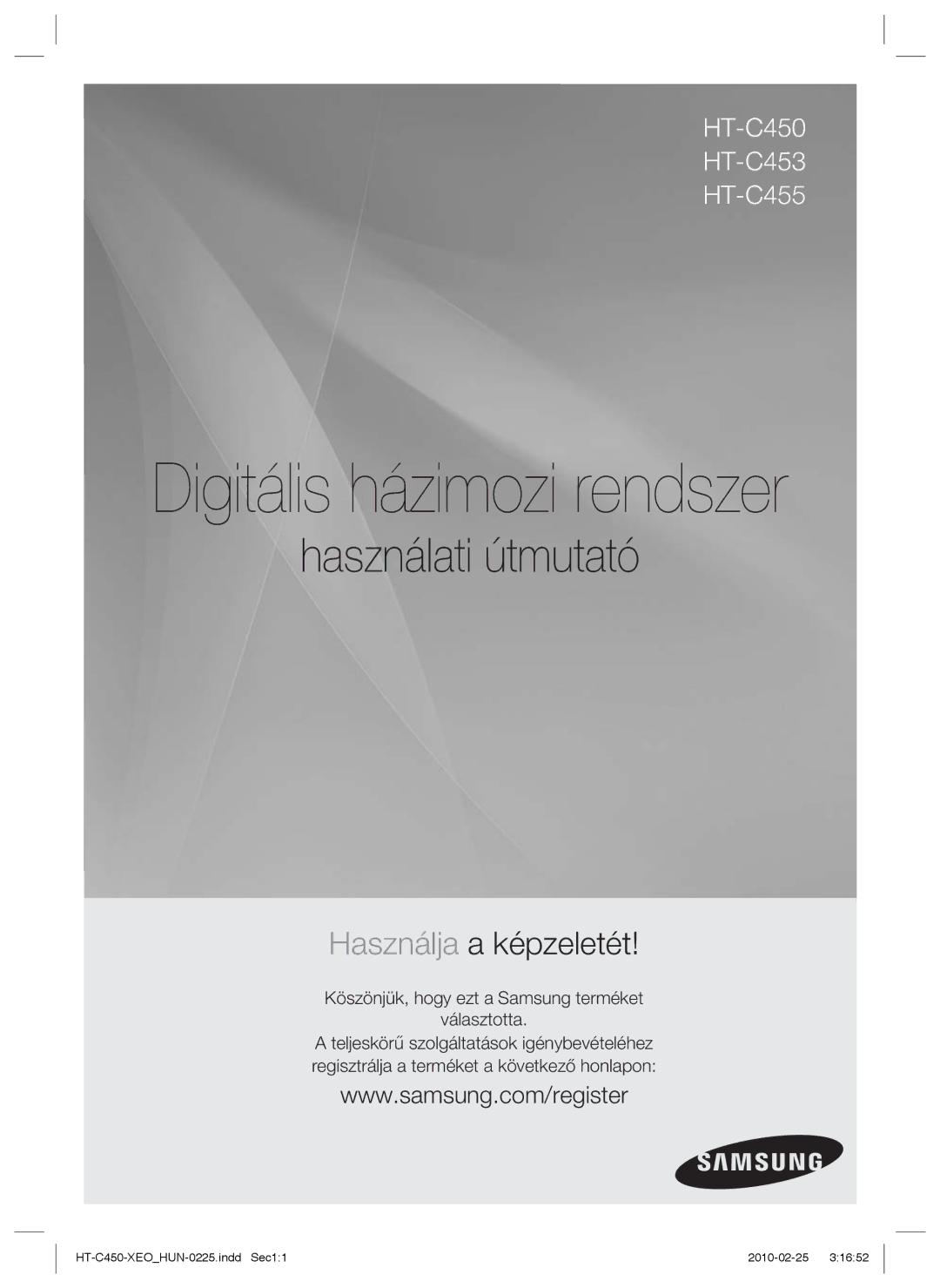 Samsung HT-C450/XEE, HT-C453/XEE manual Digitalt hjemmebiografsystem 