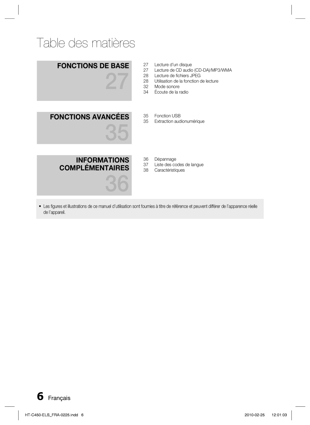 Samsung HT-C453/XEF, HT-C450/EDC, HT-C450/XEF manual Fonctions Avancées 