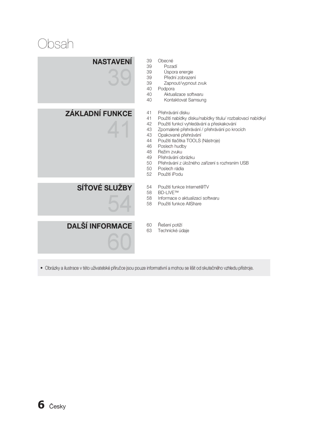 Samsung HT-C5200/EDC, HT-C5200/XEF manual Síťové Služby Další Informace 