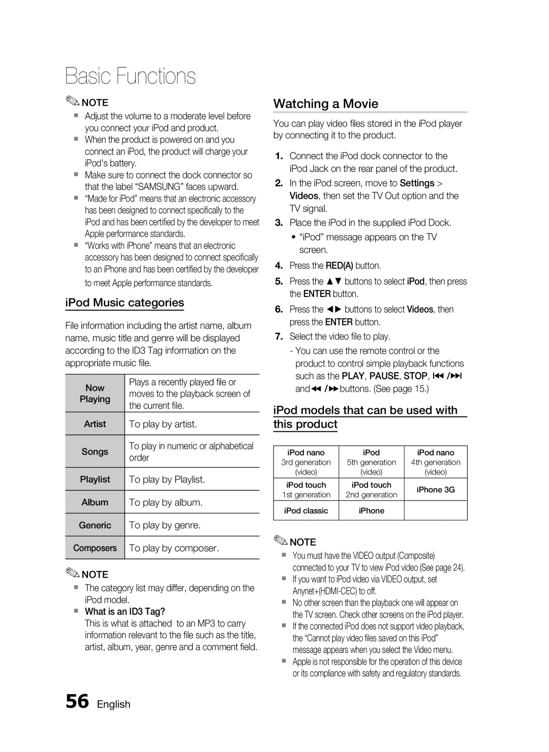 Samsung HT-C5550 user manual Watching a Movie 