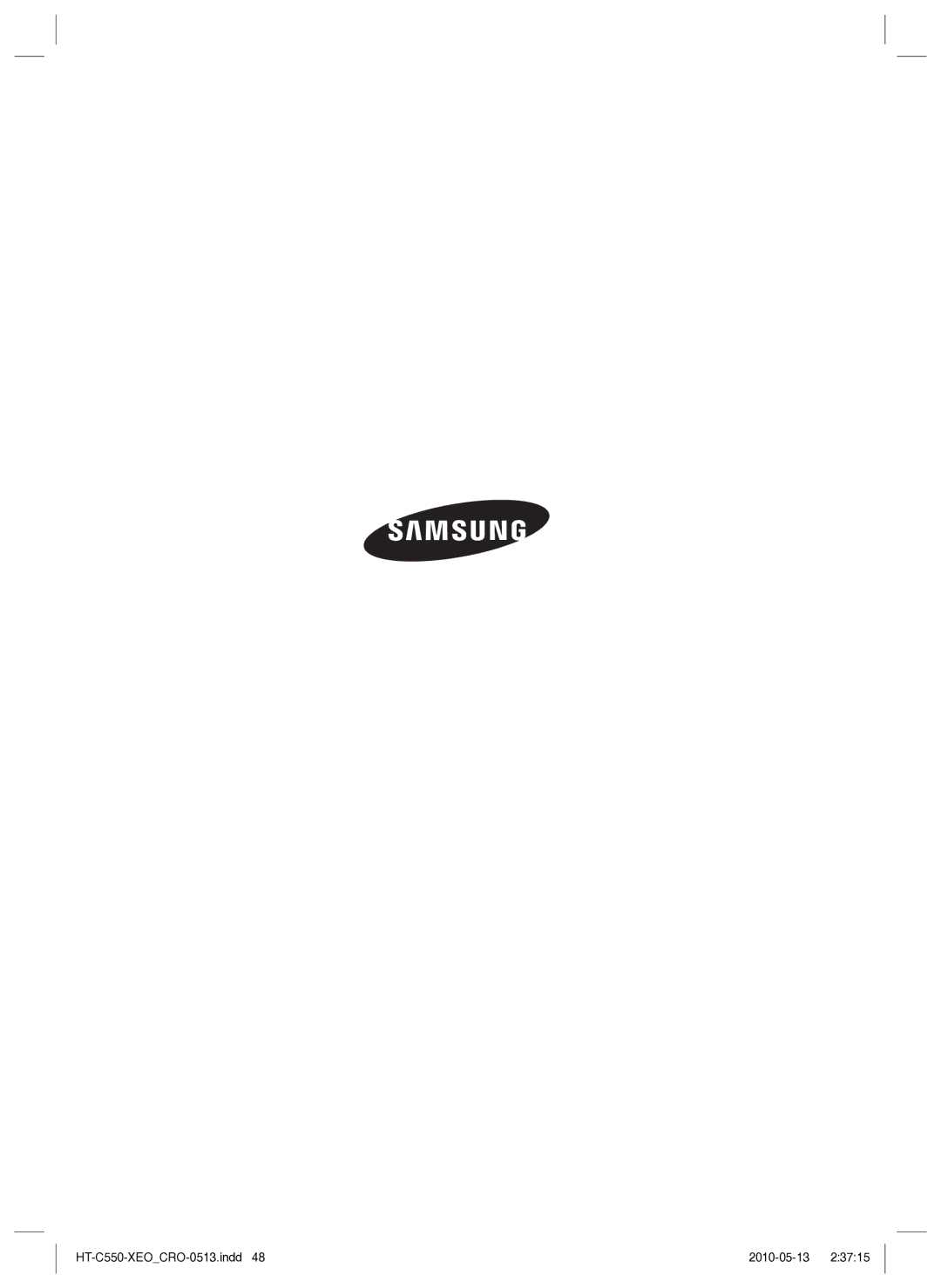 Samsung HT-C555/EDC manual HT-C550-XEOCRO-0513.indd 2010-05-13 