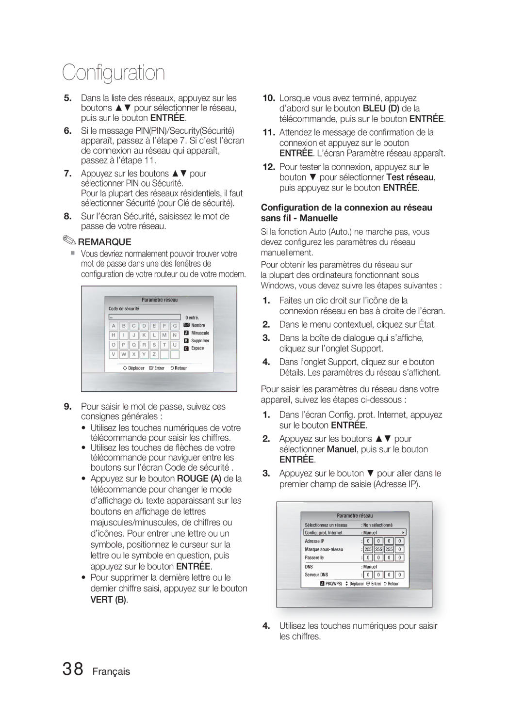 Samsung HT-C5800/XEE, HT-C5800/EDC, HT-C5800/XEF manual Pour saisir le mot de passe, suivez ces consignes générales 