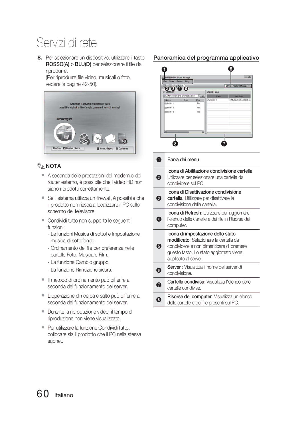 Samsung HT-C5800/XEF manual Panoramica del programma applicativo 