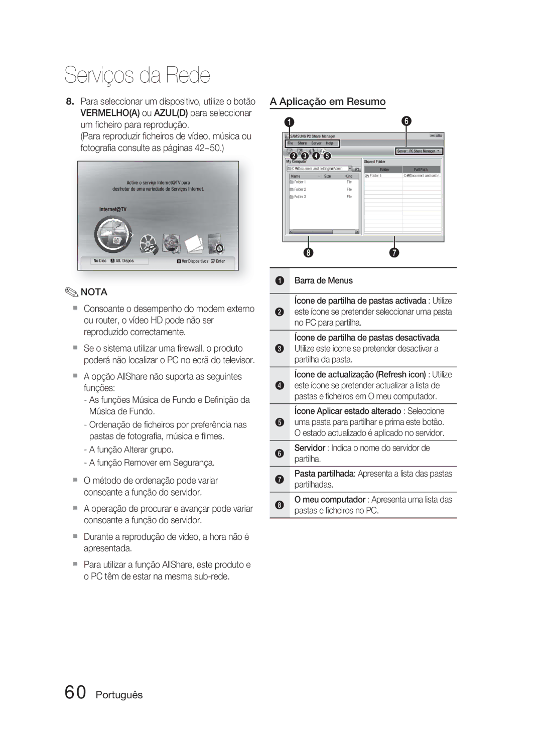 Samsung HT-C5800/XEF manual Aplicação em Resumo, Função Alterar grupo Função Remover em Segurança 