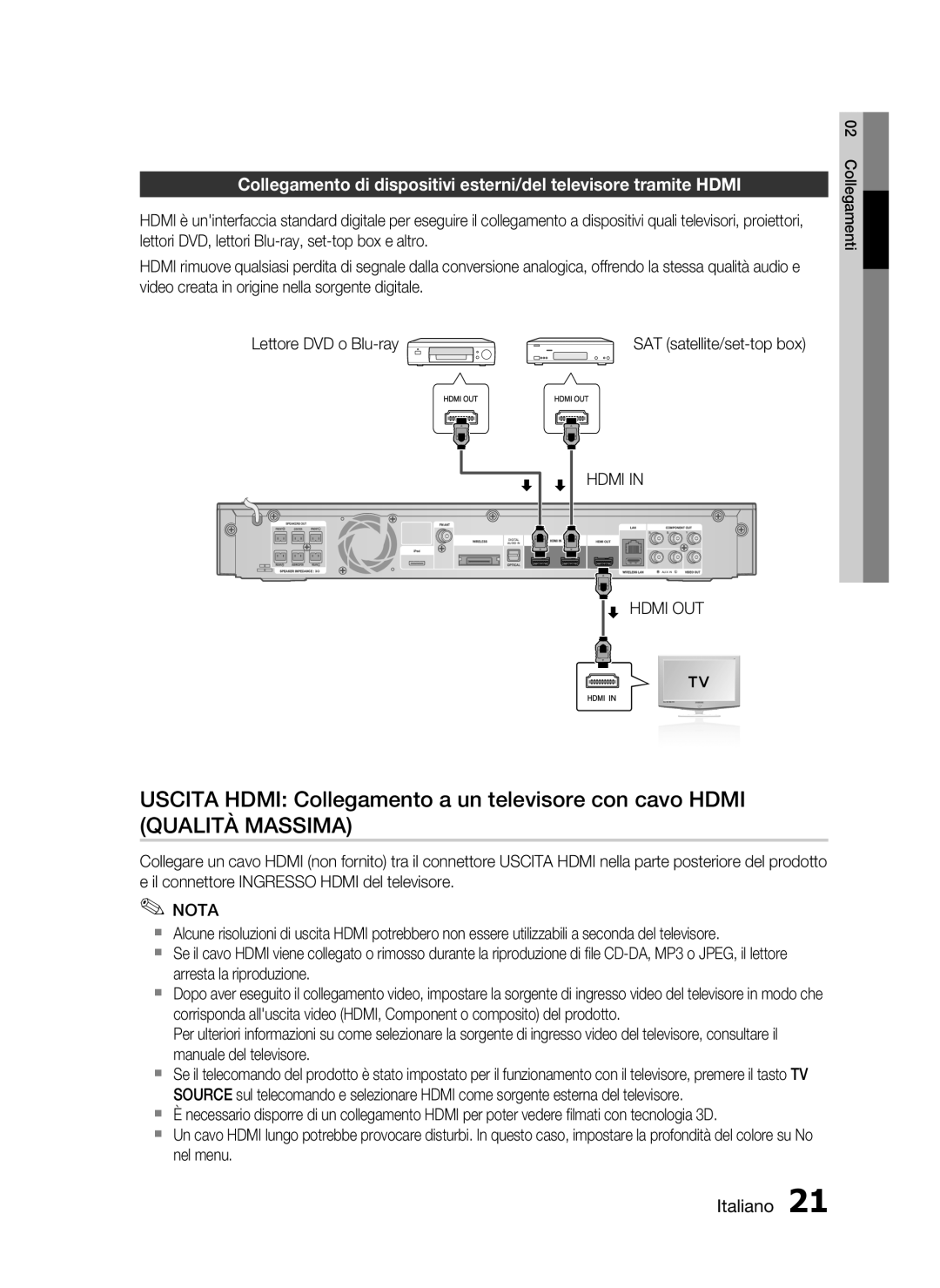 Samsung HT-C5900/XEF manual Hdmi OUT 