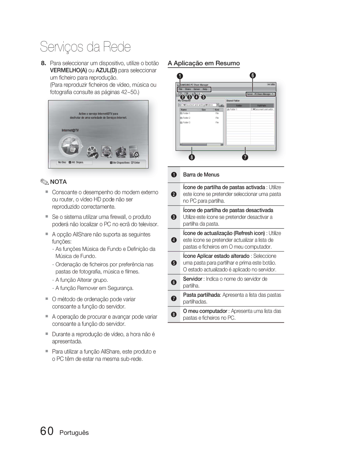 Samsung HT-C6800/XEF manual Aplicação em Resumo, Função Alterar grupo Função Remover em Segurança 