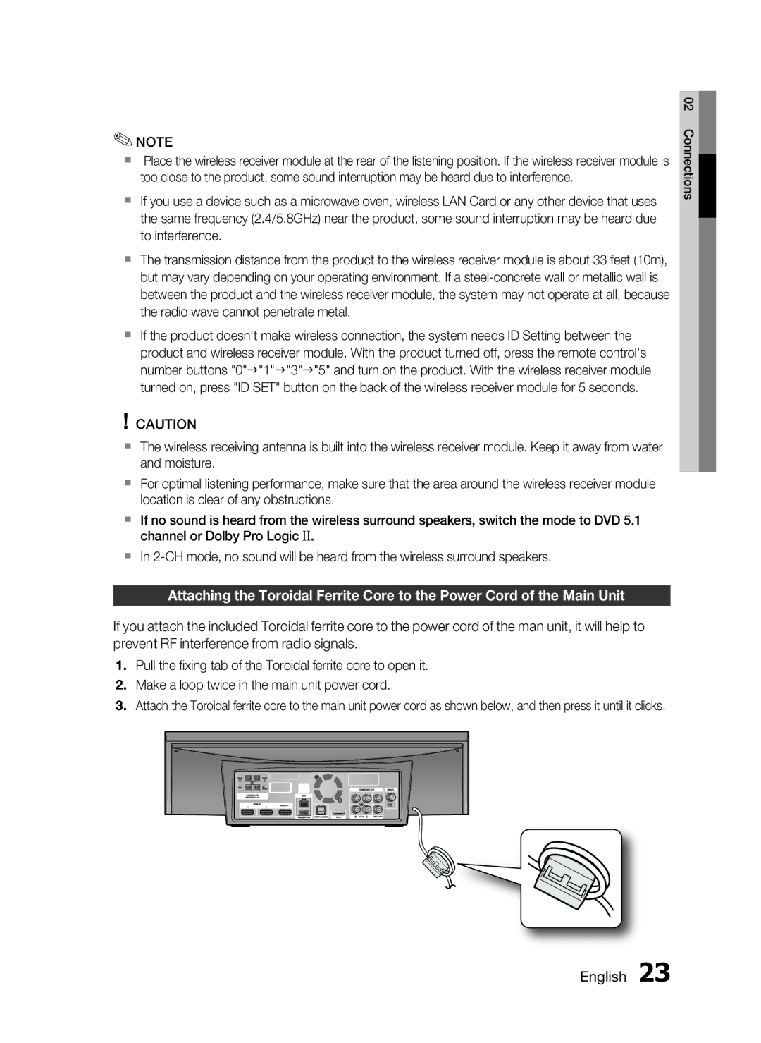 Samsung AH68-02262R, HT-C7530W user manual IPod 