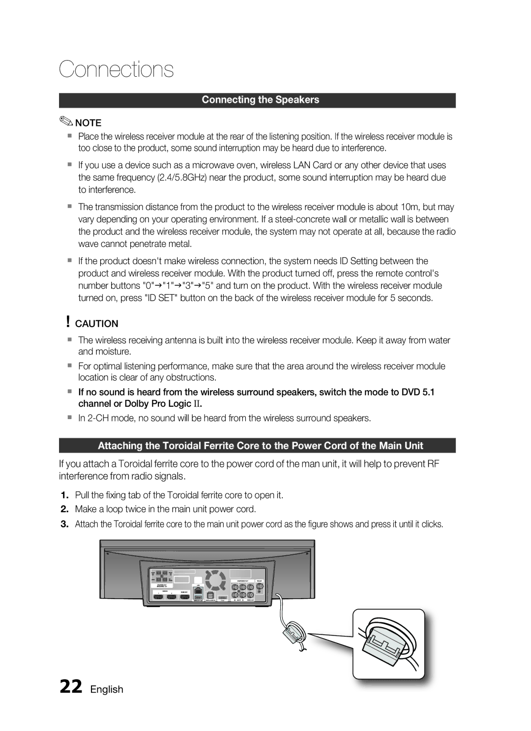 Samsung HT-C755W/MEA, HT-C7550W/MEA manual  English 