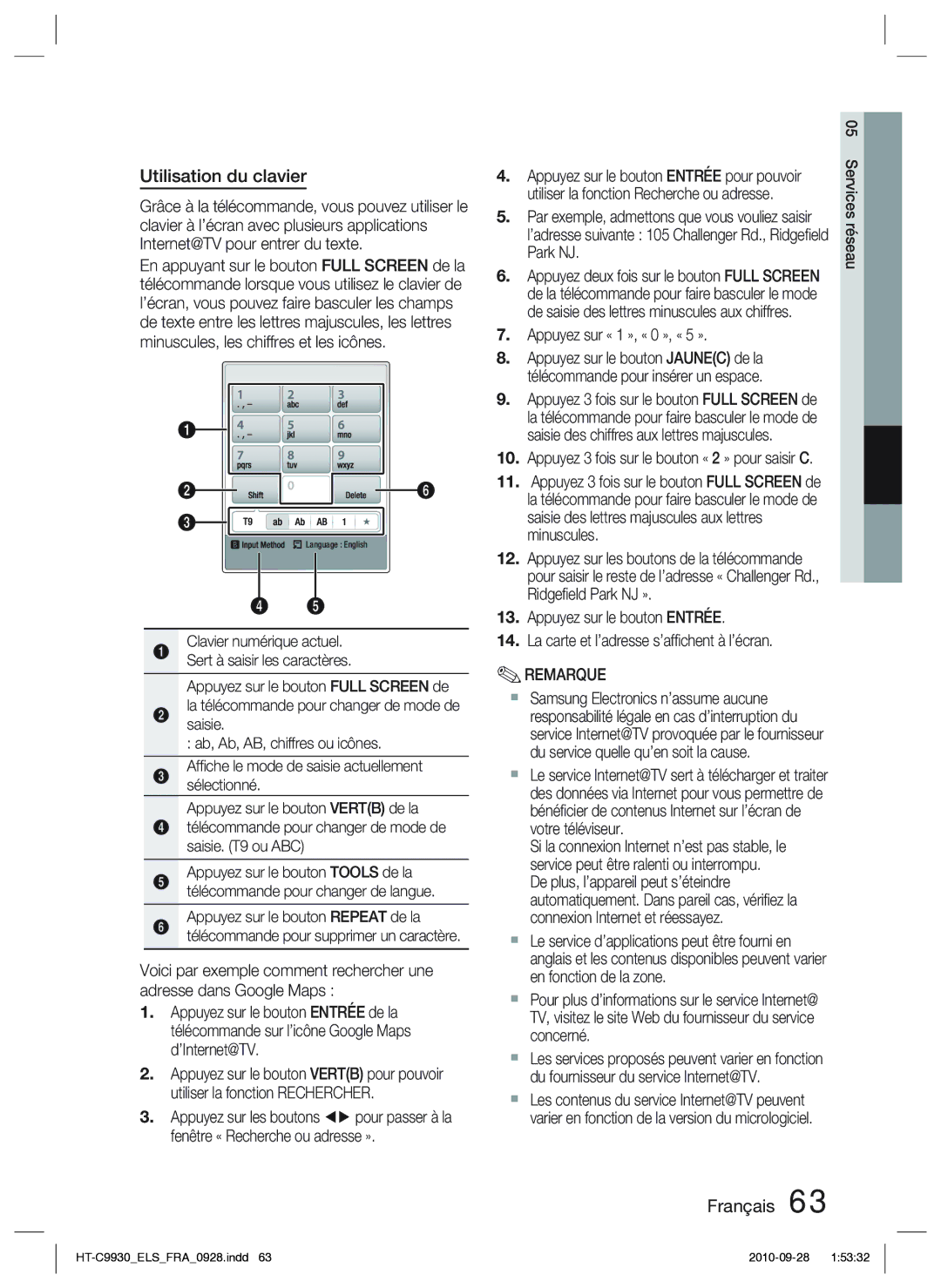 Samsung HT-C9930/XEF manual Français 