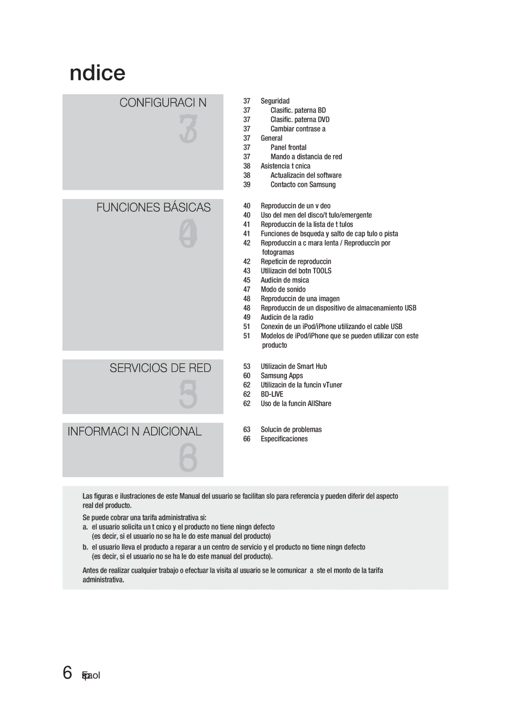 Samsung HT-D4200/ZF Seguridad, Clasiﬁc. paterna BD, Clasiﬁc. paterna DVD, Cambiar contraseña, General, Asistencia técnica 