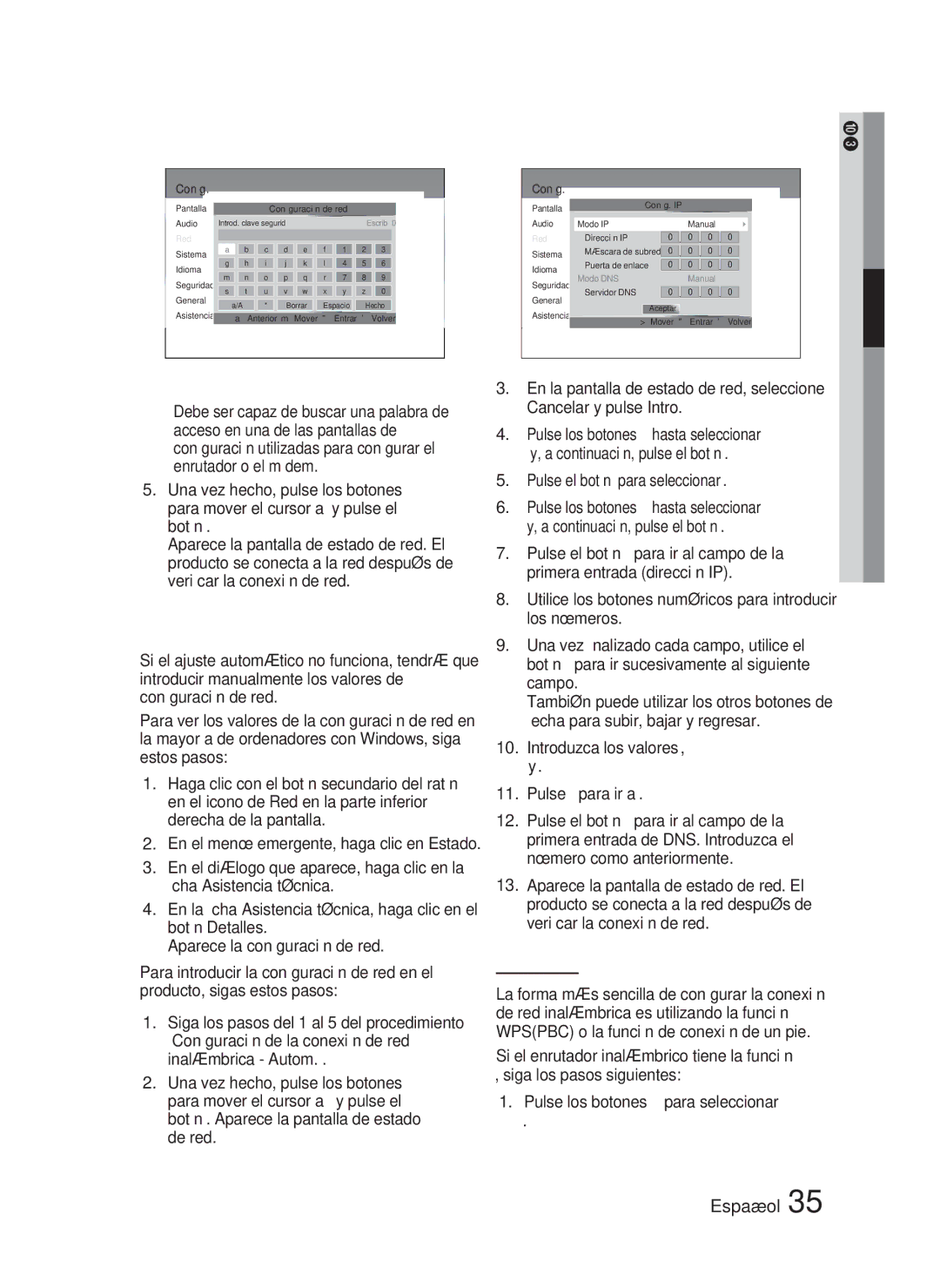 Samsung HT-D4500/ZF manual Pulse los botones para seleccionar Wpspbc 