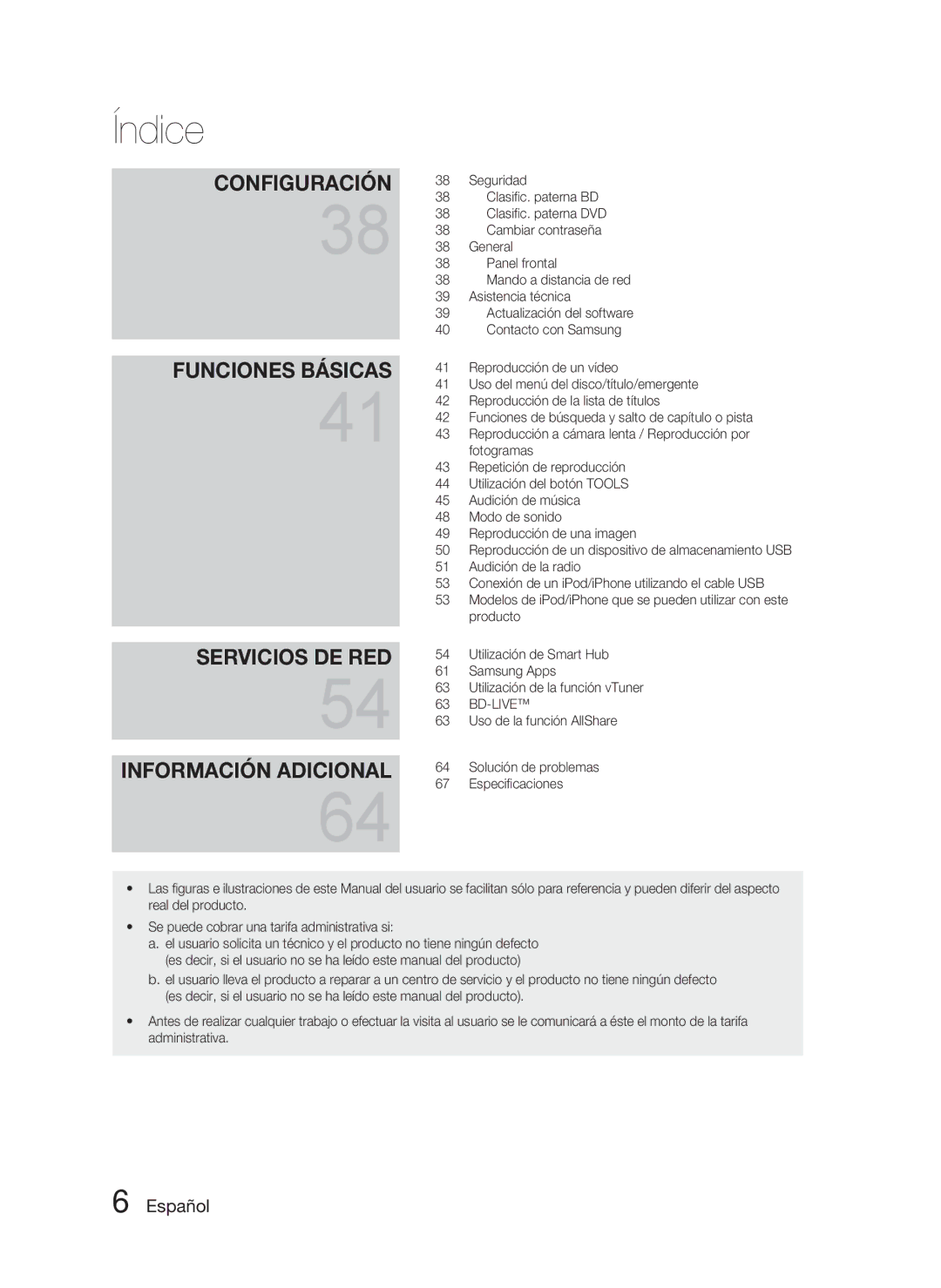 Samsung HT-D4500/ZF Seguridad, Clasiﬁc. paterna BD, Clasiﬁc. paterna DVD, Cambiar contraseña, General, Asistencia técnica 