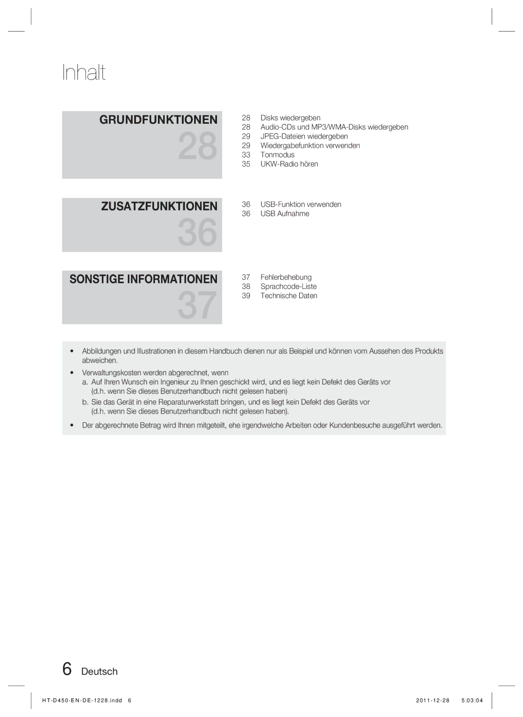 Samsung HT-D455/XE Disks wiedergeben, JPEG-Dateien wiedergeben, Wiedergabefunktion verwenden, Tonmodus, UKW-Radio hören 