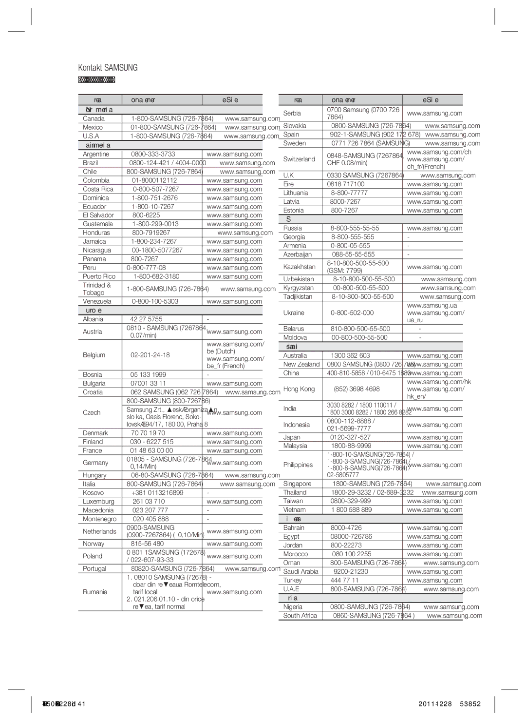 Samsung HT-D455/XE manual ` Cis 