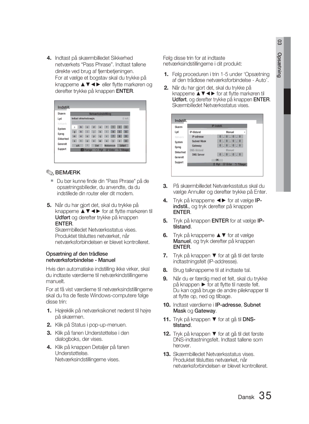 Samsung HT-D5000/XE manual System Sprog Sikkerhed Generelt 