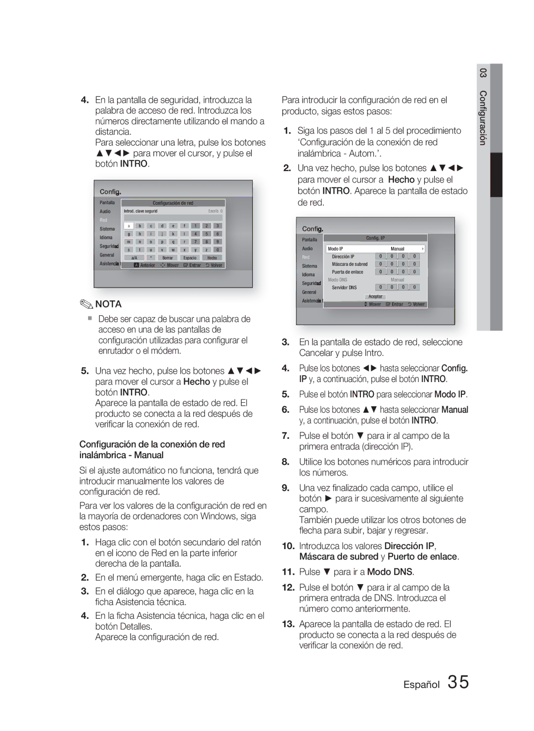 Samsung HT-D5000/ZF manual Sistema Idioma Seguridad General 