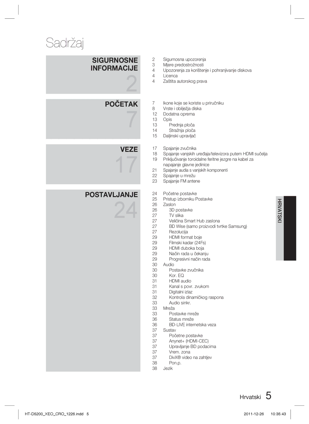 Samsung HT-D5200/EN manual Mjere predostrožnosti, Upozorenja za korištenje i pohranjivanje diskova, Zaštita autorskog prava 