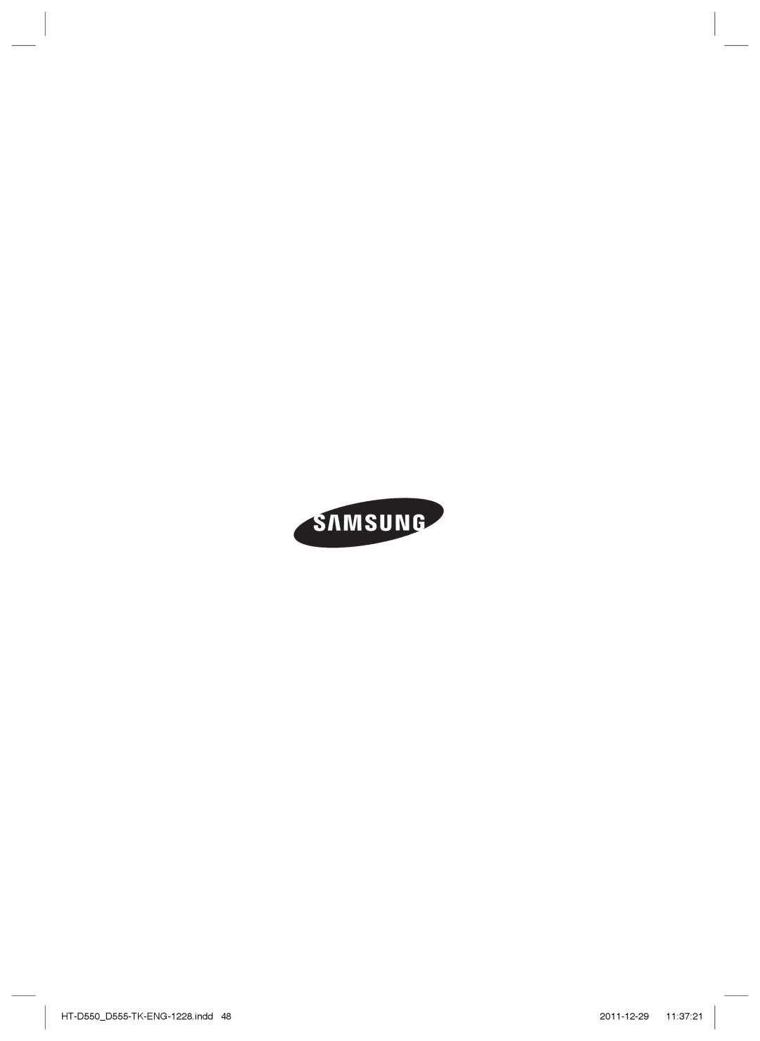 Samsung HT-D555/EN, HT-D550/XN, HT-D555/TK, HT-D550/EN, HT-D550/XE manual HT-D550D555-TK-ENG-1228.indd 2011-12-29 