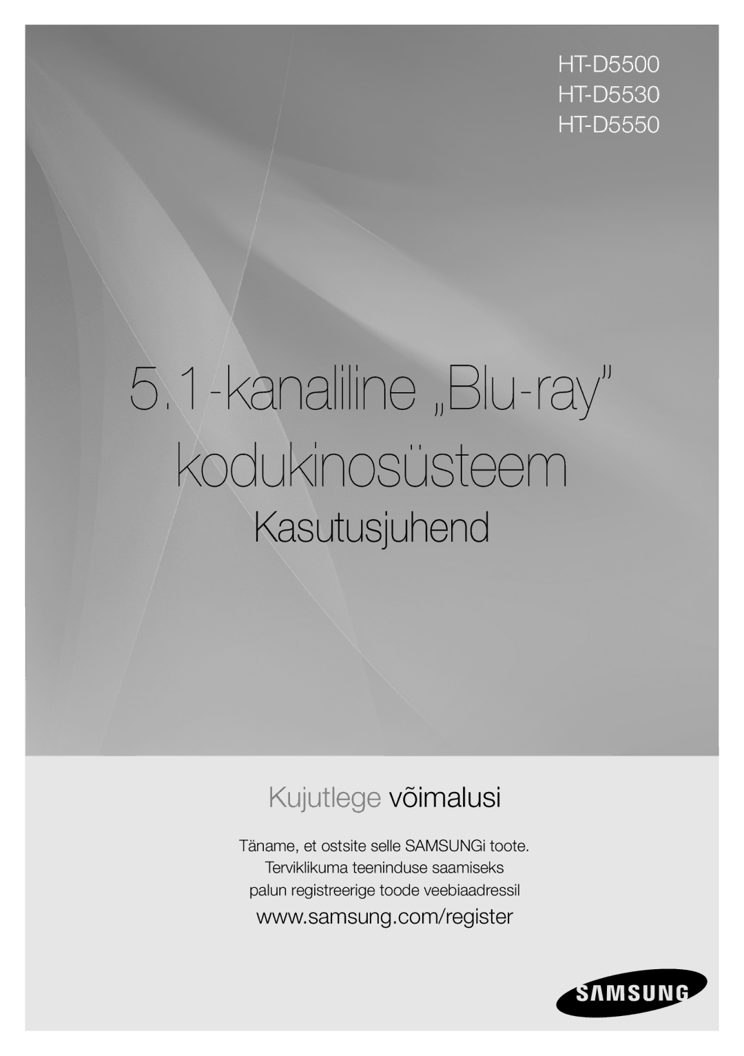 Samsung HT-D5550/EN manual Kodukinosüsteem 