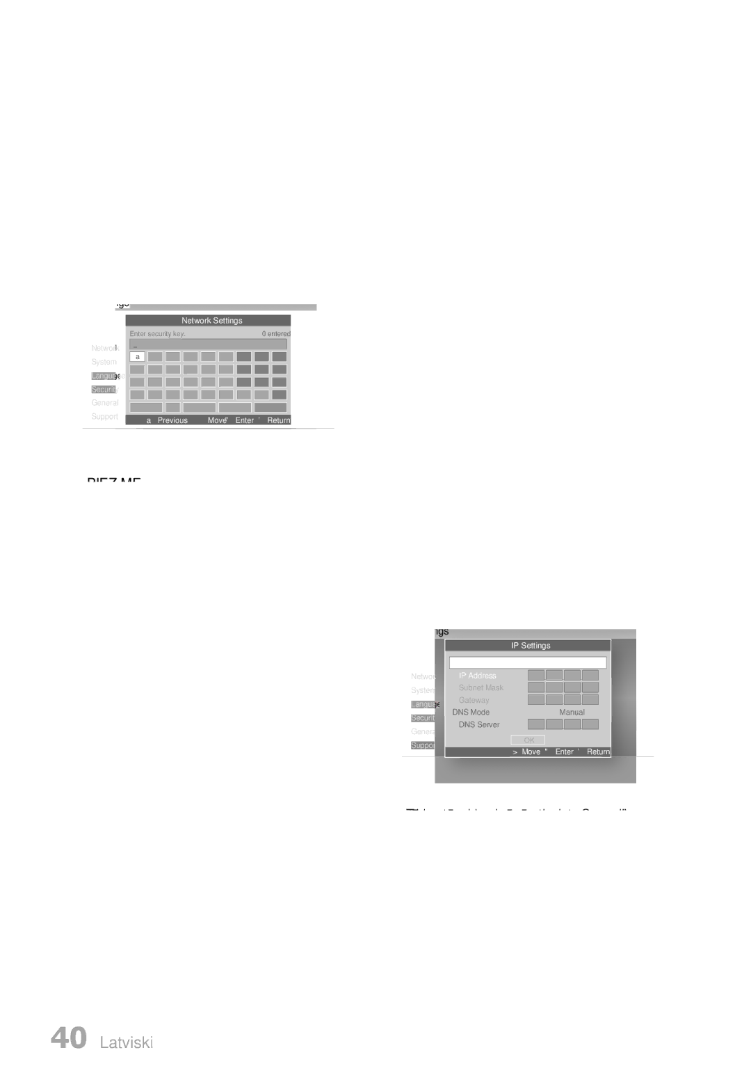 Samsung HT-D6750W/EN manual Bezvadu tīkla savienojuma iestatīšana manuāli,  „Windows 7 operētājsistēmā 