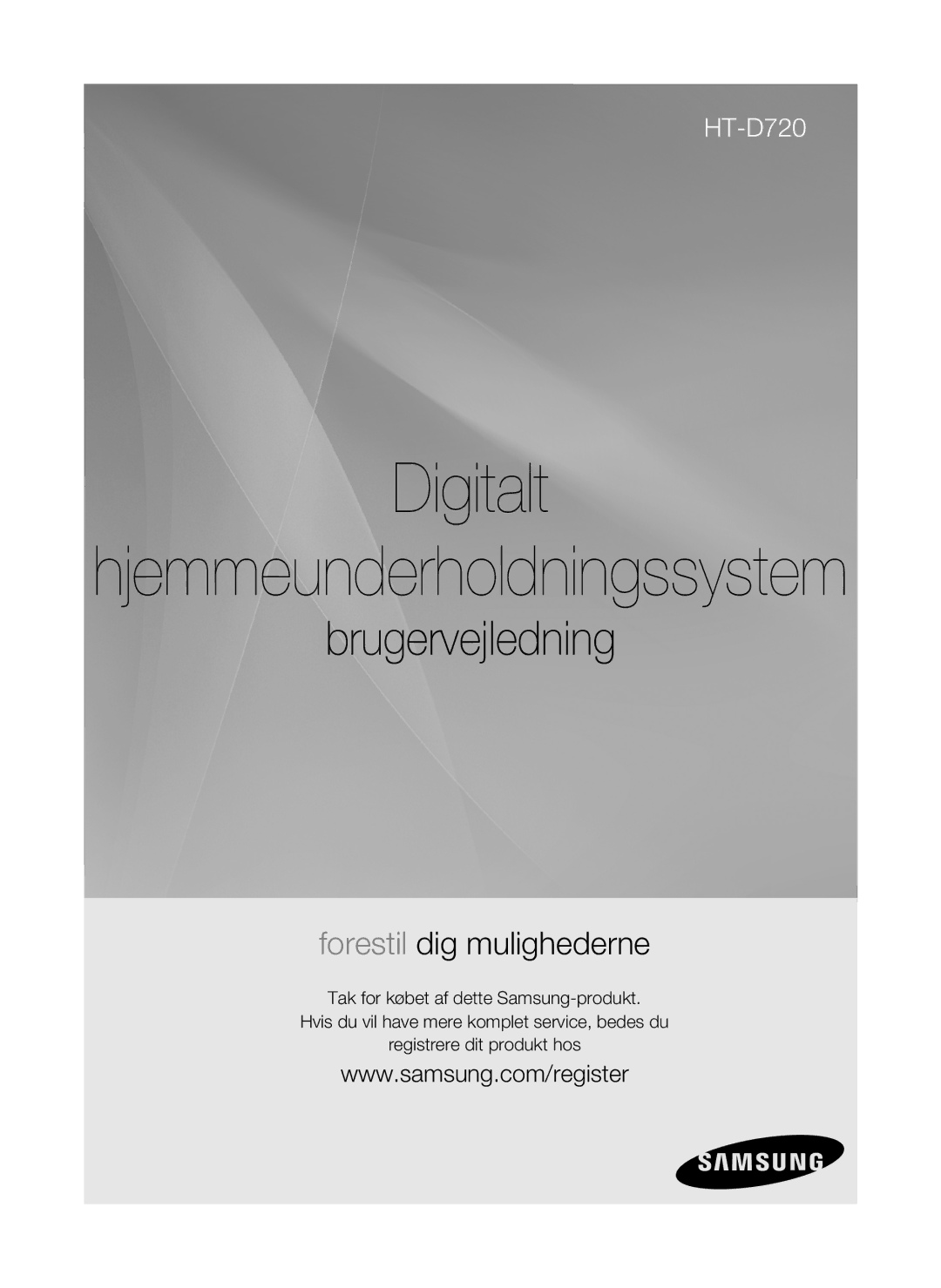 Samsung HT-D720/XE manual Digitalt 