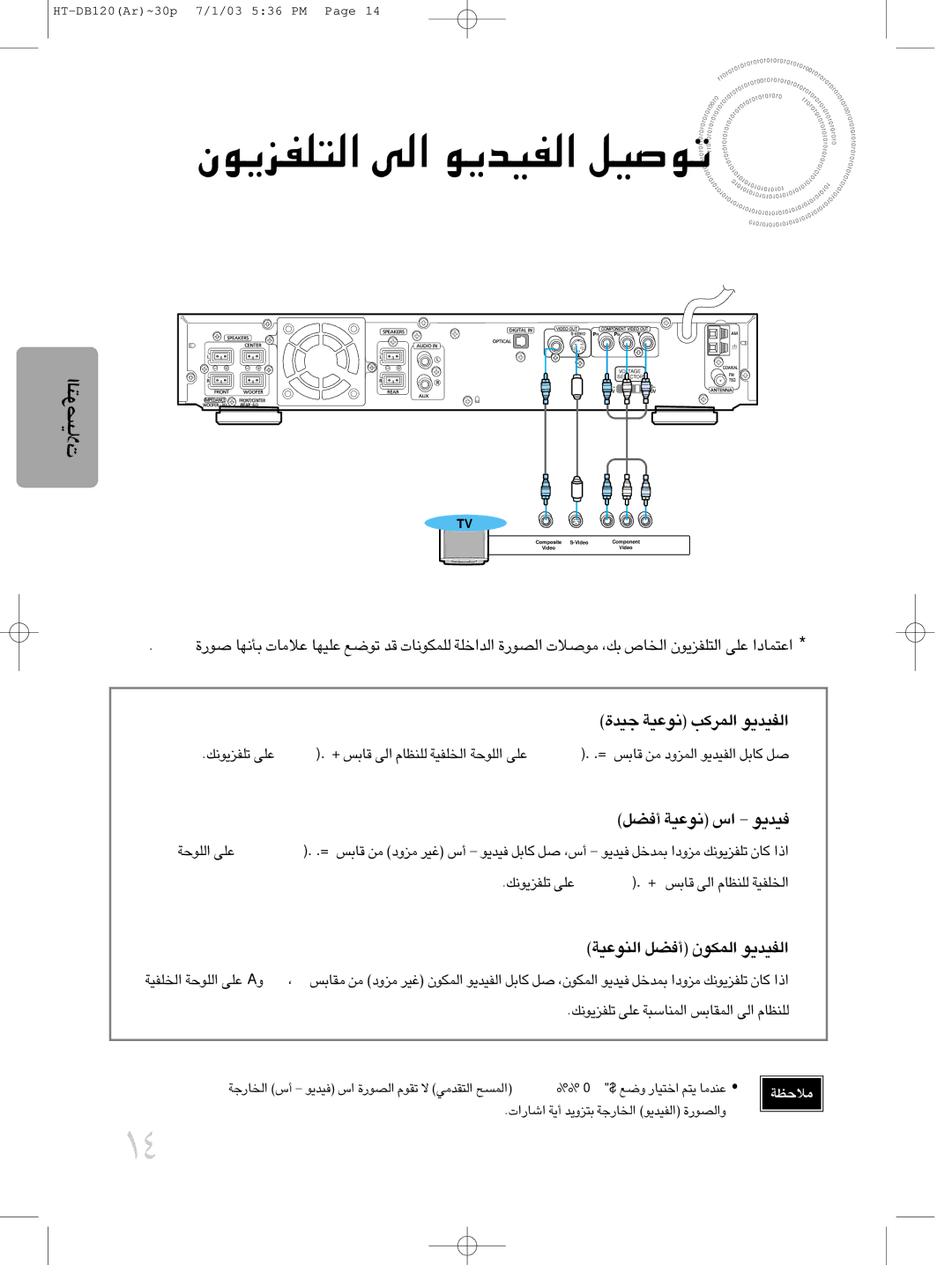 Samsung HTDB120TH/HAO, HT-DB120 manual ¢KHe¥u≤p ´Kv «∞LMUß∂W «∞LIUf «∞v ∞KMEUÂ, «U¸«‹ √¥W ∑eË¥b «∞ªU¸§W «∞HOb¥u …Ë«∞Bu¸ 