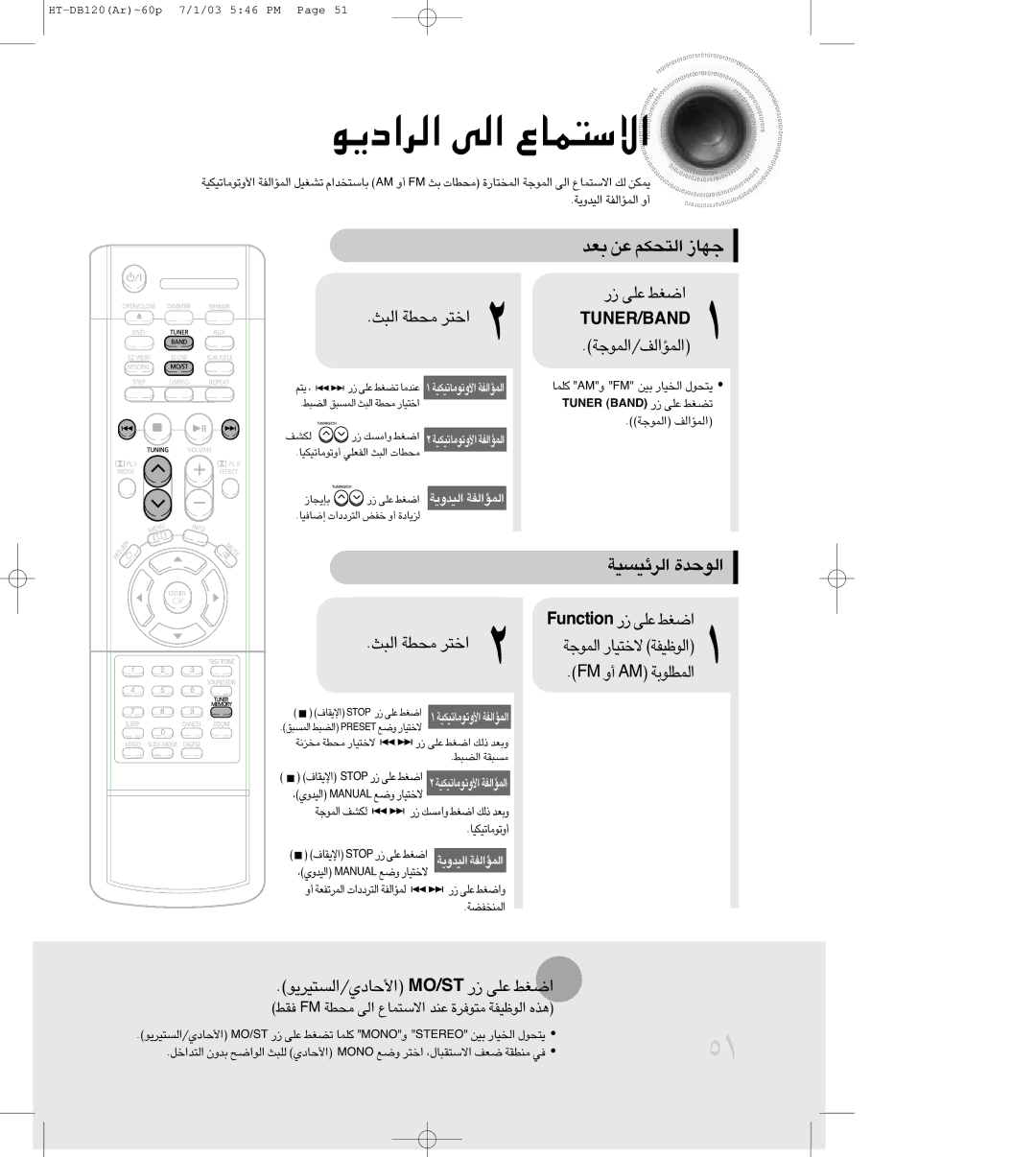 Samsung HT-DB120, HTDB120TH/XSG, HTDB120TH/UMG manual UœÍ/«∞º∑Od¥u« TS/OM ¸ ´Kv «Gj, NoitcnuF ¸ ´Kv «Gj, «∞∂Y ±DW «î∑d 