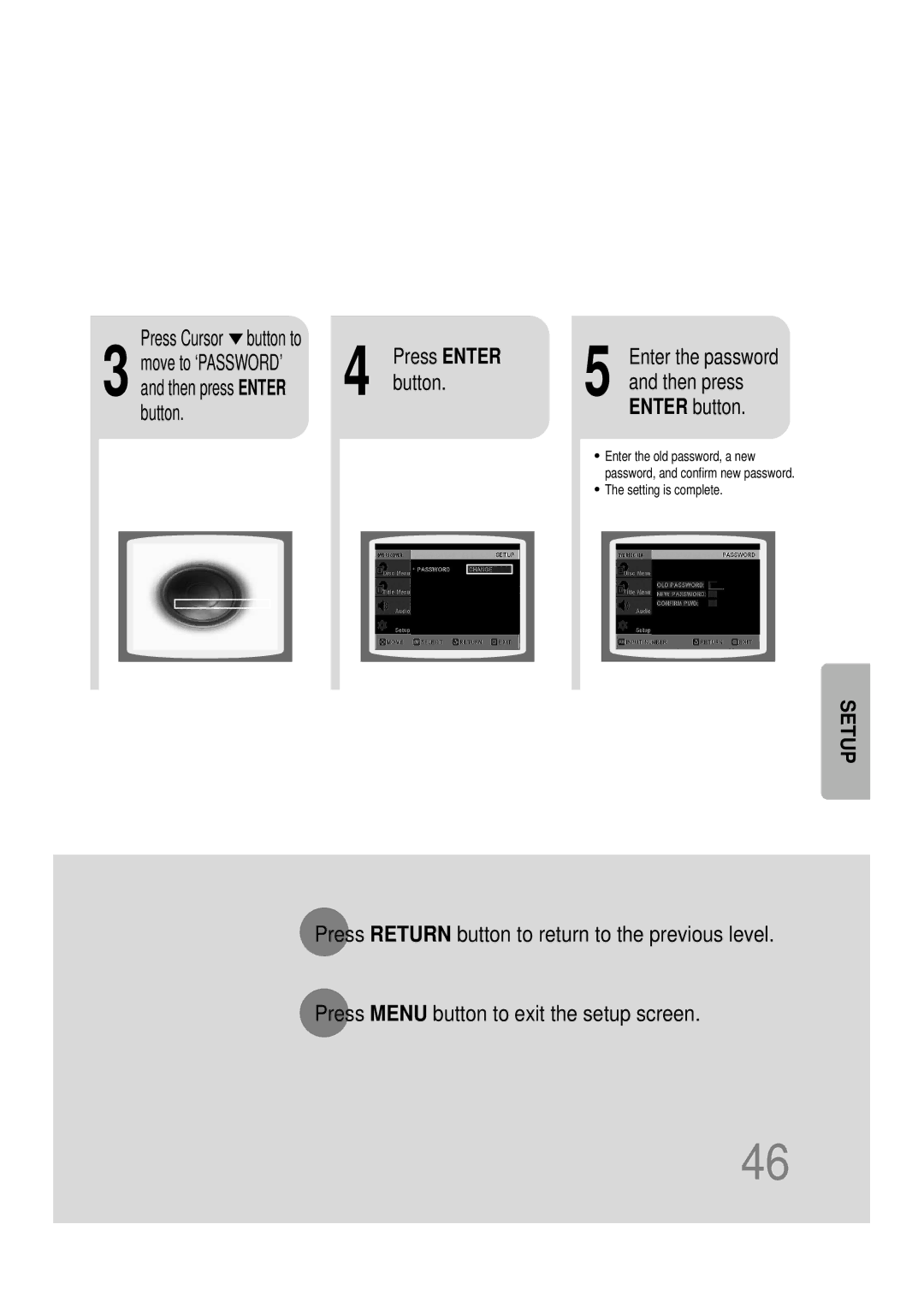 Samsung HT-DB390 instruction manual Press Enter, Button Enter button 