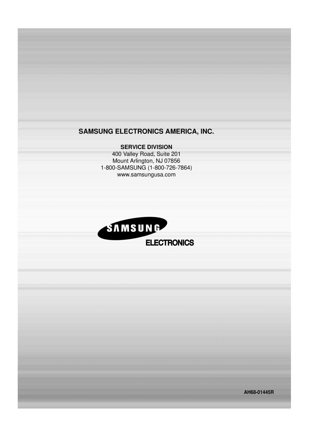 Samsung HT-DB390 instruction manual Samsung Electronics AMERICA, INC 