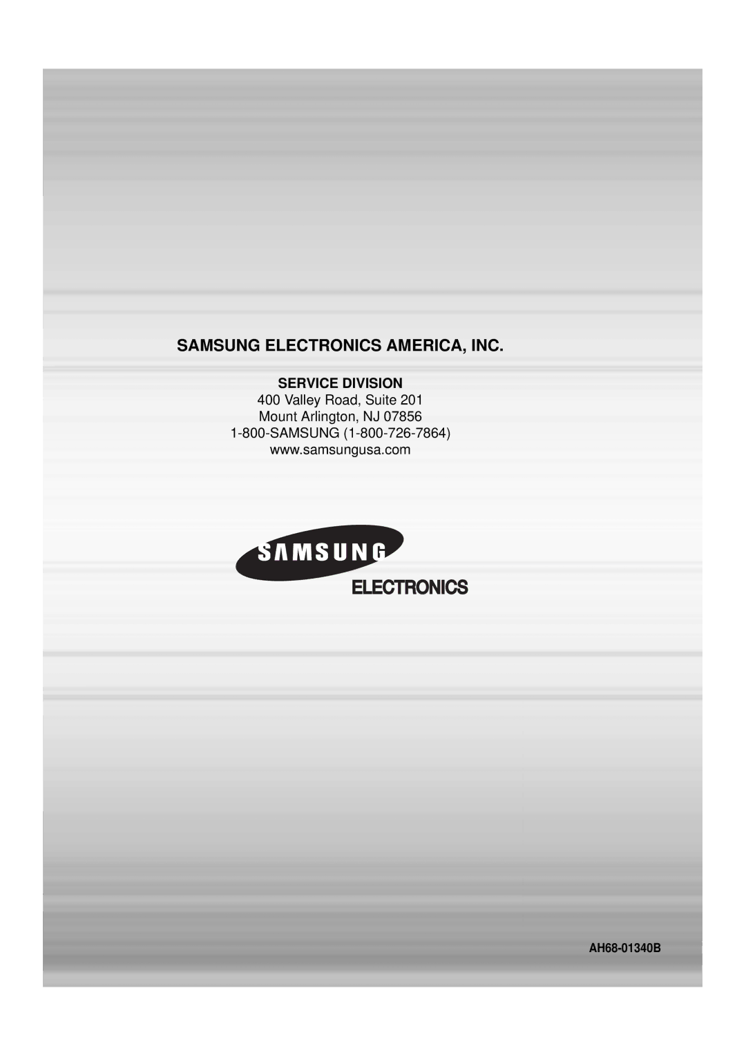 Samsung HT-DB400M instruction manual Samsung Electronics AMERICA, INC 