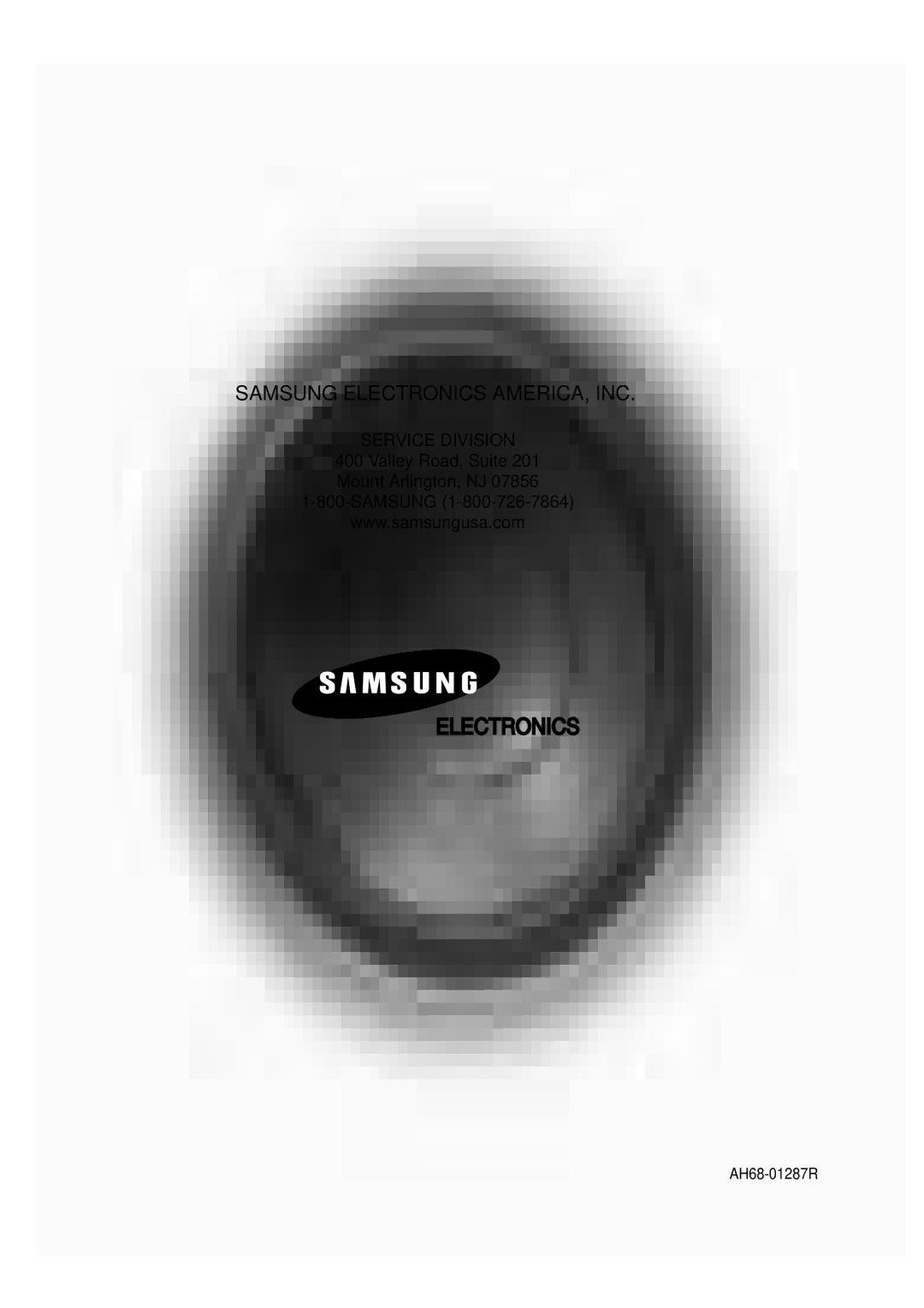 Samsung HT-DB600 instruction manual AH68-01287R 