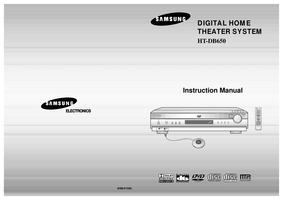 Samsung HT-DB650 instruction manual Digital Home Theater System 