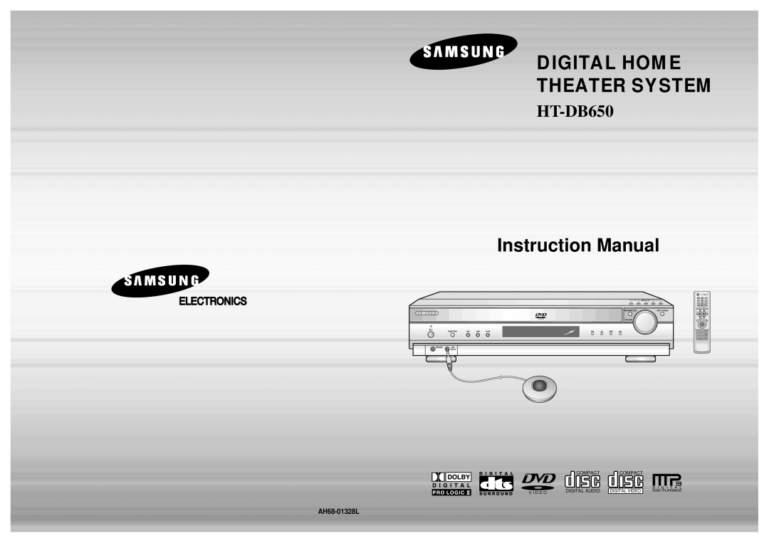 Samsung HT-DB650 instruction manual Digital Home Theater System, Compact Compact, Digital Audio 