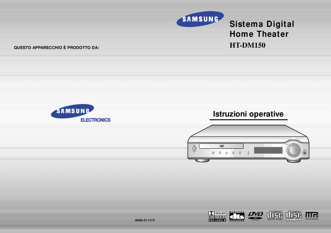 Samsung HT-DM150, HTDM150RH/ELS, HTDM150RH/EDC manual Digital Home Cinema System, AH68-01324B 