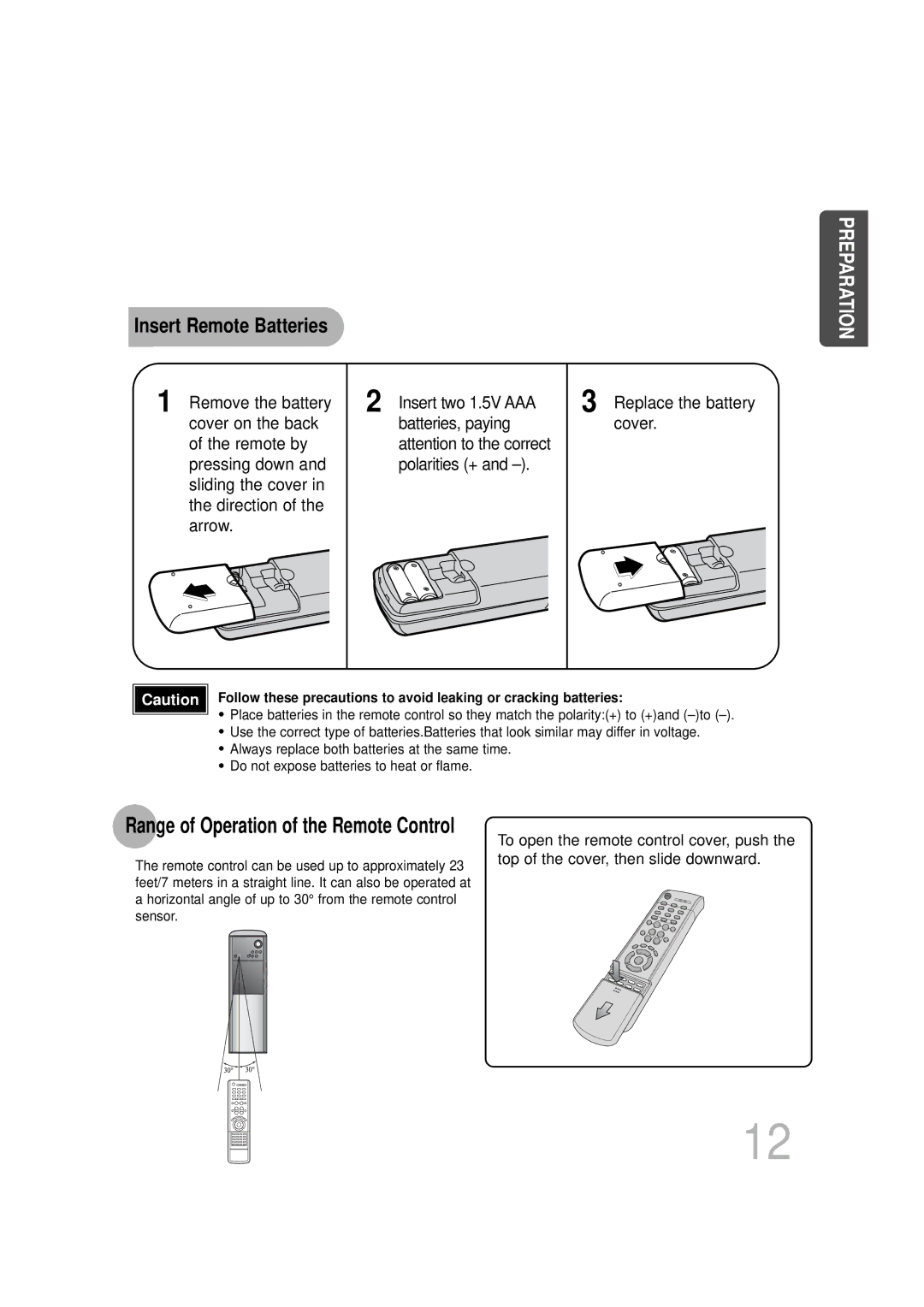 Samsung HT-DS1100R/XFO, HT-DS100N/EDC, HTDS1000TH/XAA, HT-DS1100R/EDC, HTDS100B/EDC, HTDS1000RH/EDC Insert Remote Batteries 